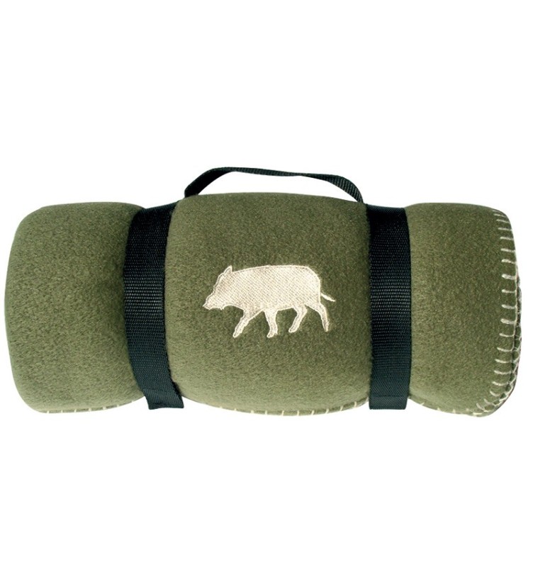 Plaid polaire logo sanglier