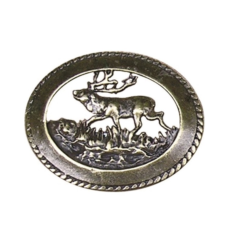 Bolos ties red deer standing