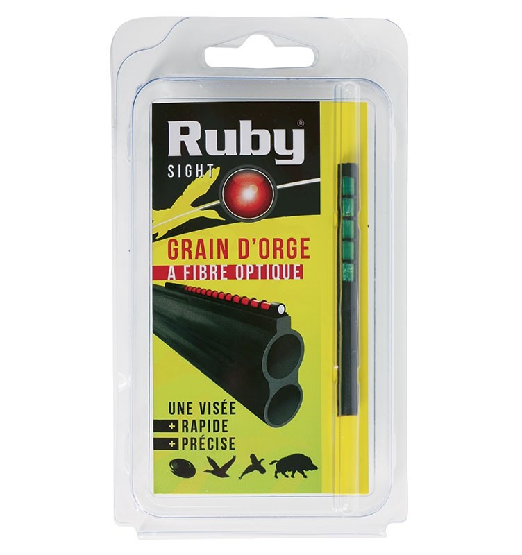 Ruby - Grain d’orge à fibre optique pour la chasse