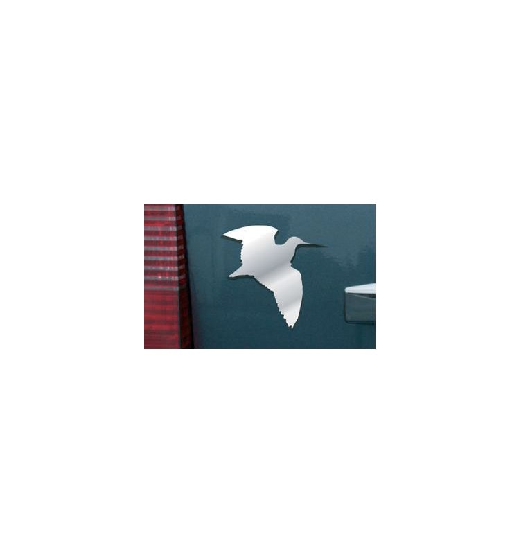 Logo chromé 3D bécasse